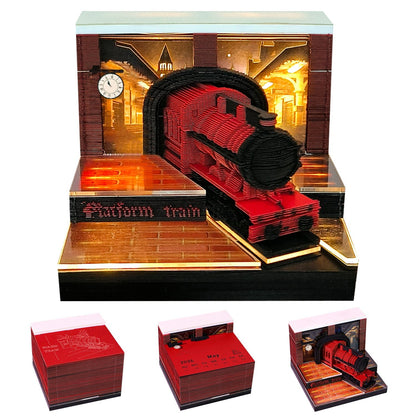 3D Calendar 2026 - Magic Platform Train - 3D Calendar