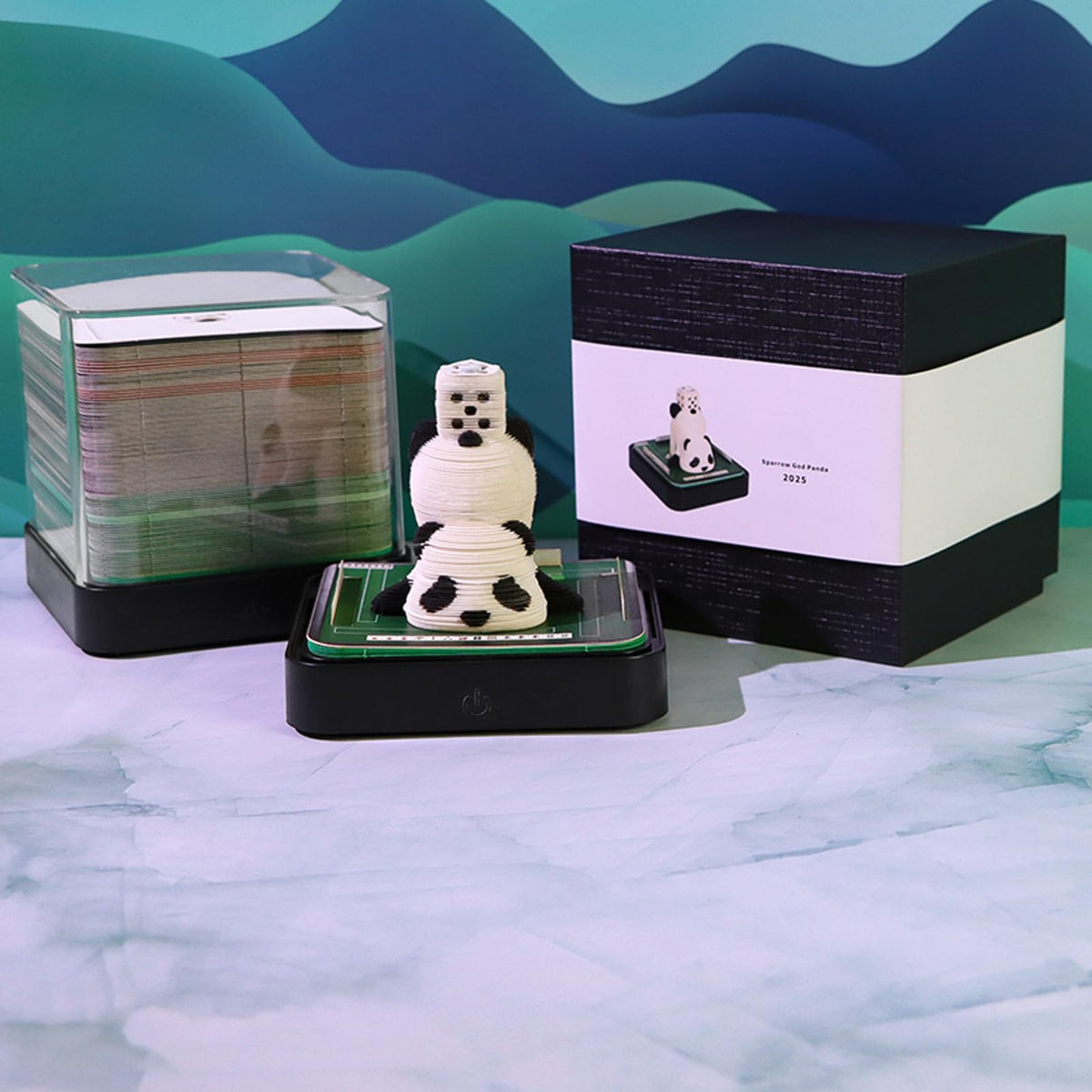 3D Calendar 2026 - Mahjong Panda - 3D Calendar
