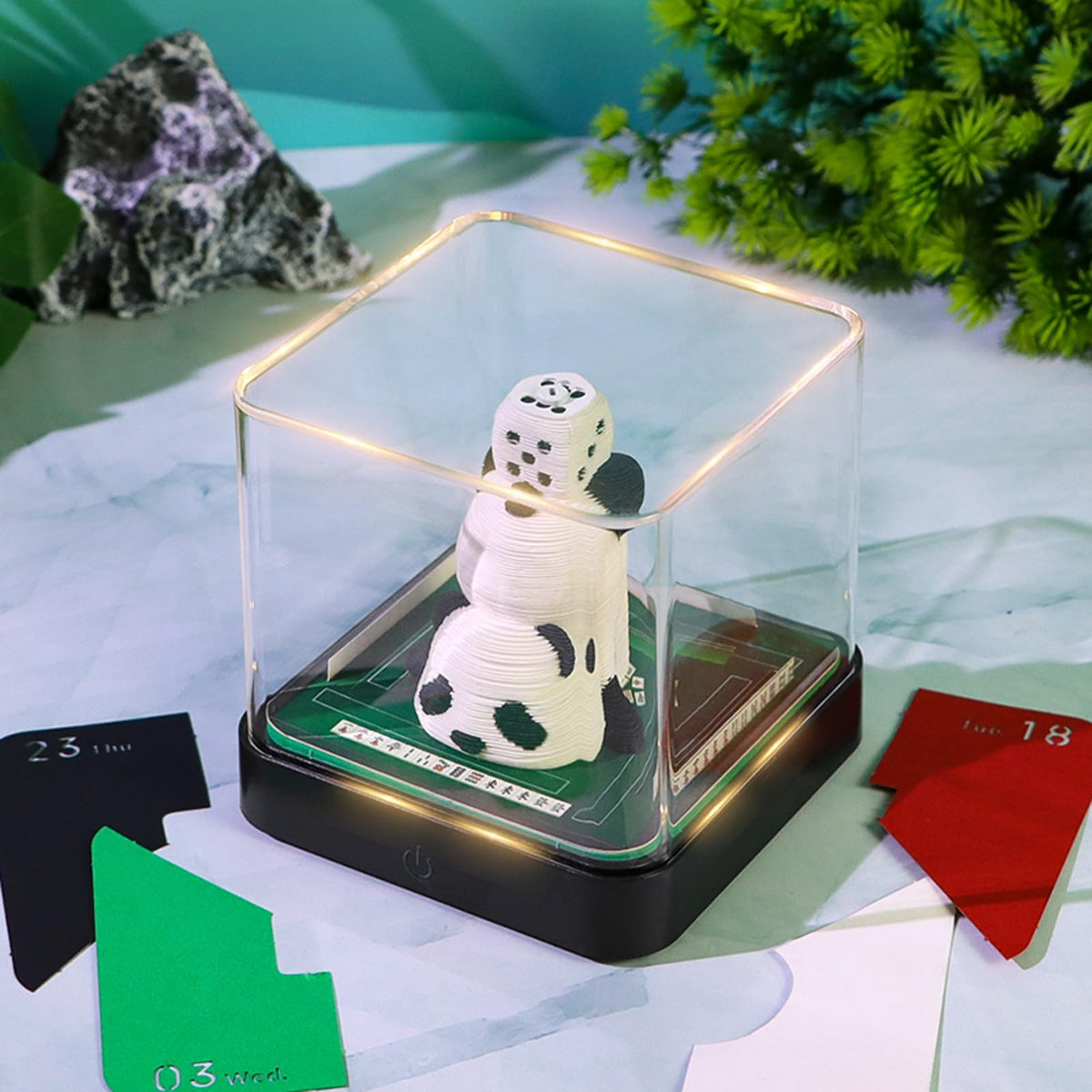 3D Calendar 2026 - Mahjong Panda - 3D Calendar