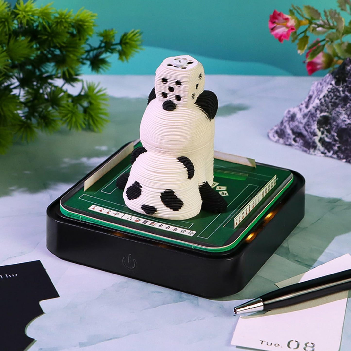3D Calendar 2026 - Mahjong Panda - 3D Calendar