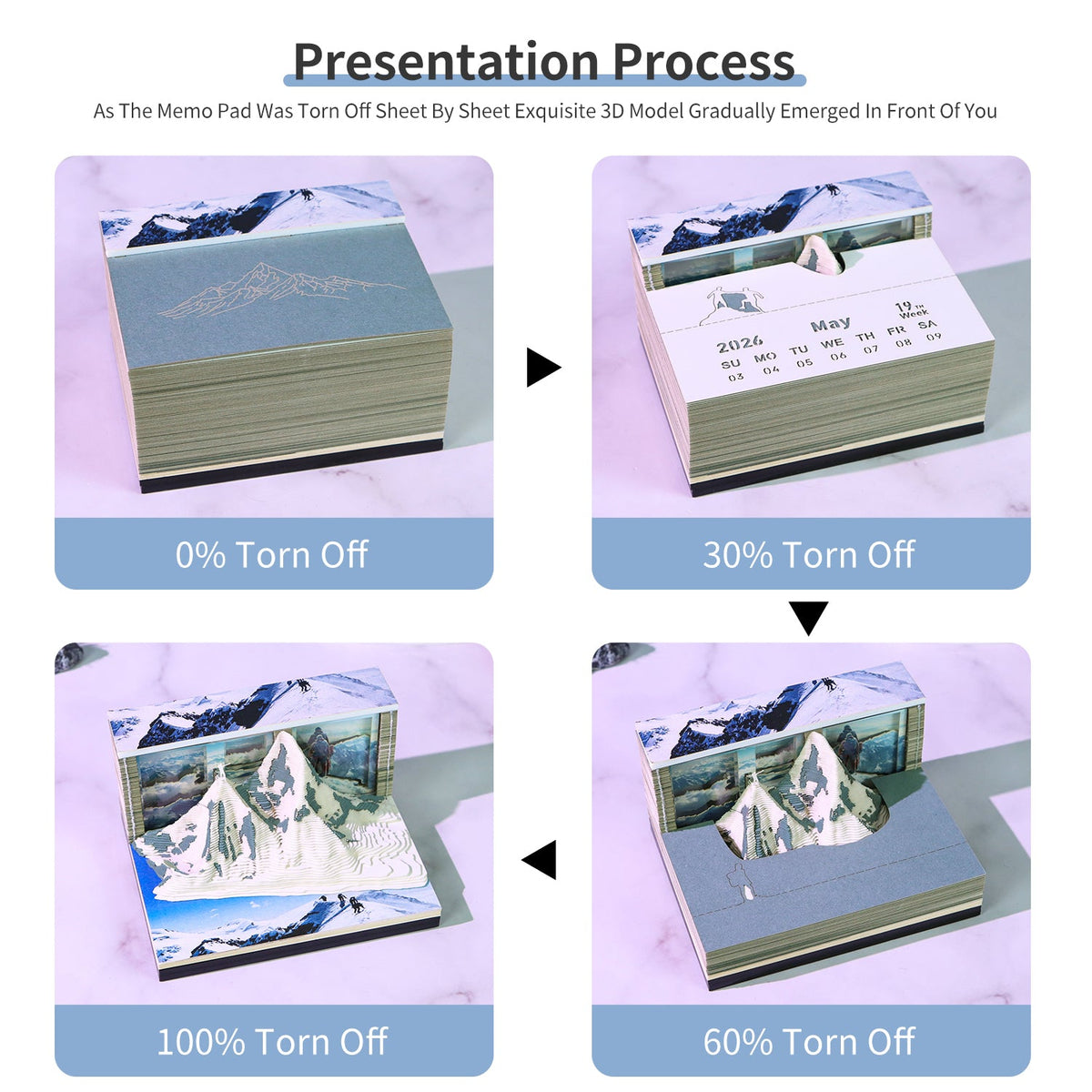 3D Calendar 2026 - Mount Qomolangma - 3D Calendar