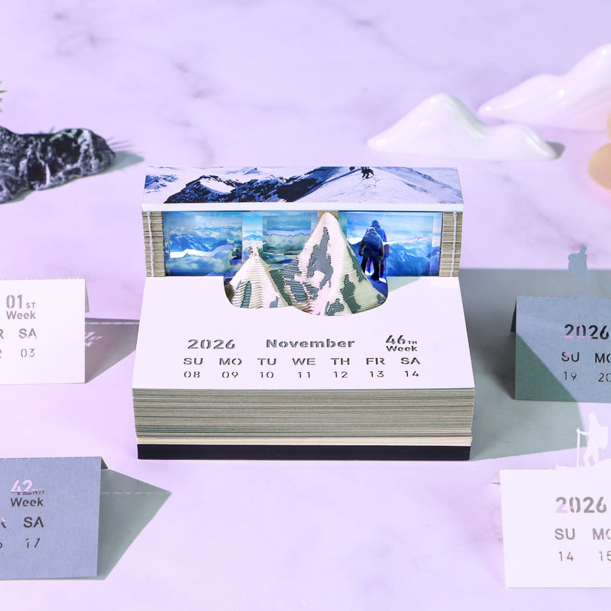 3D Calendar 2026 - Mount Qomolangma - 3D Calendar