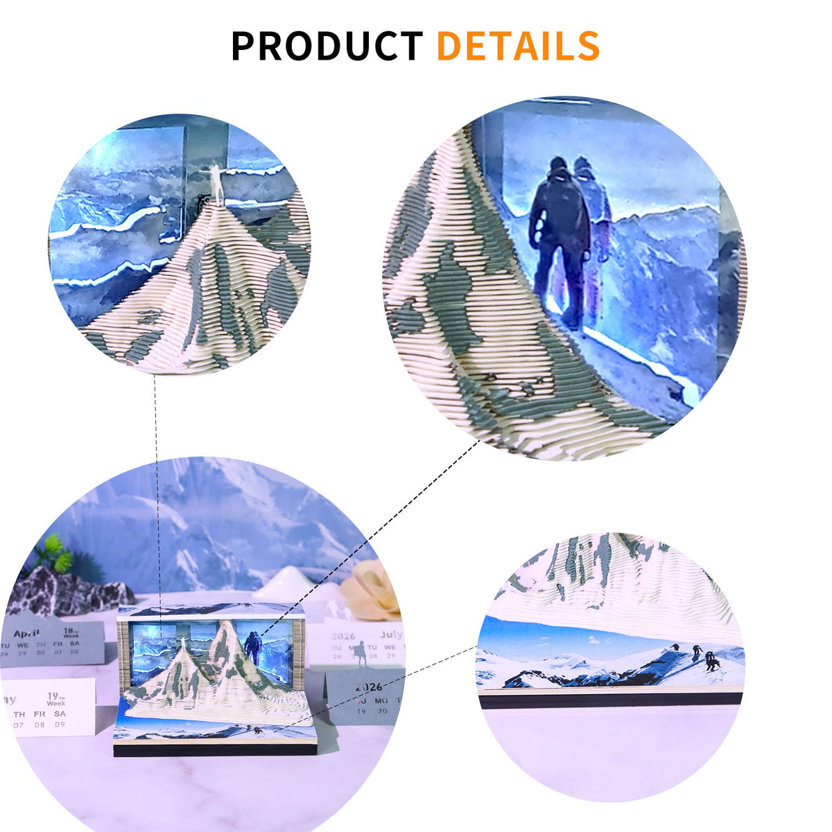 3D Calendar 2026 - Mount Qomolangma - 3D Calendar