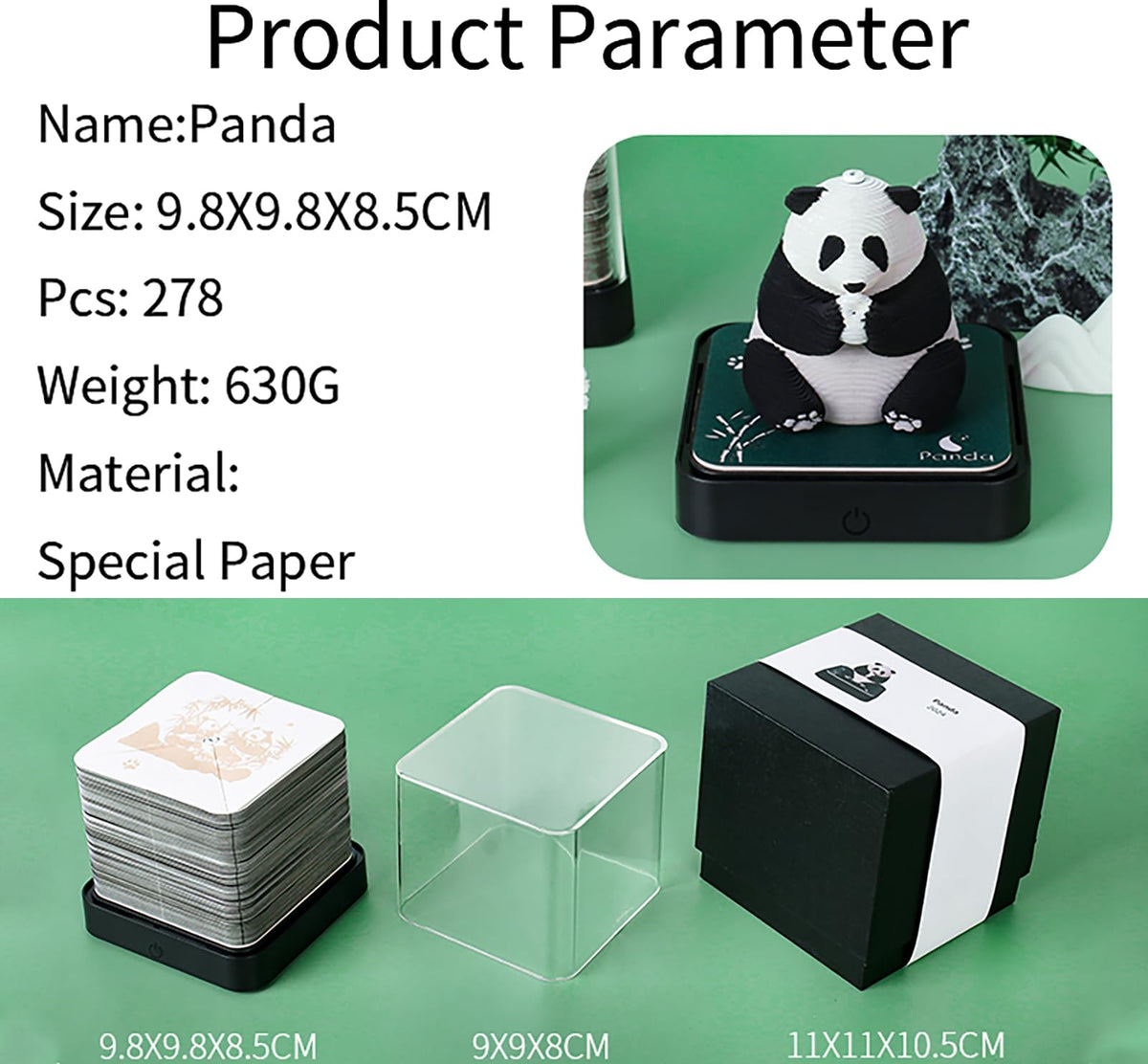 3D Calendar 2026 - Panda D - 3D Calendar