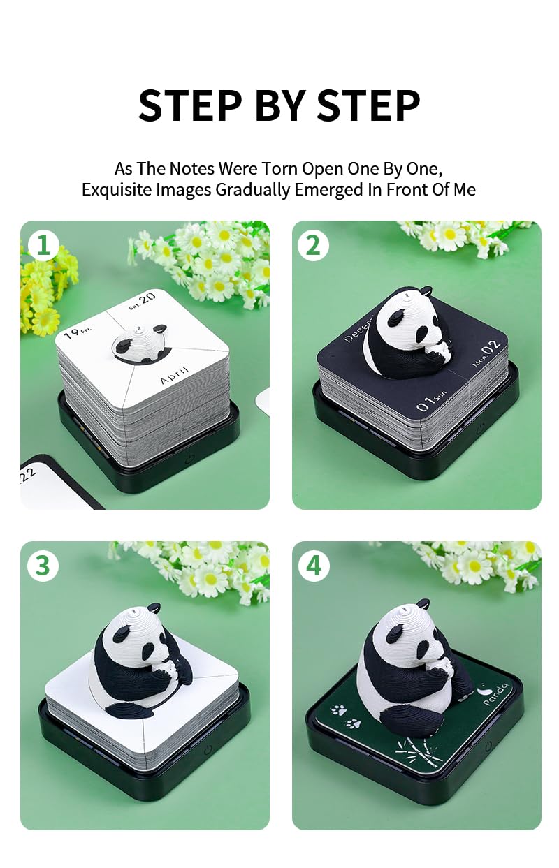 3D Calendar 2026 - Panda D - 3D Calendar