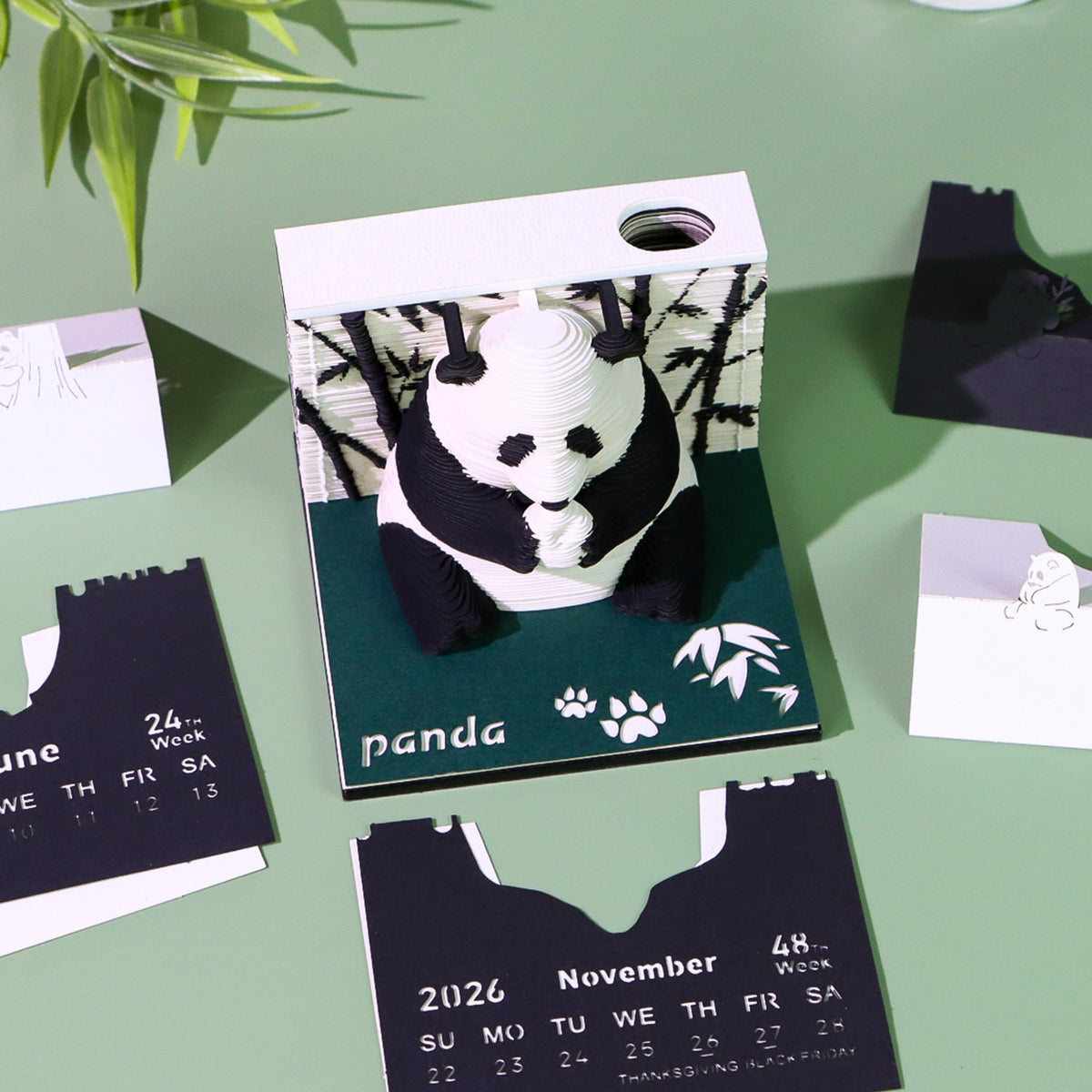 3D Calendar 2026 - Panda E - 3D Calendar