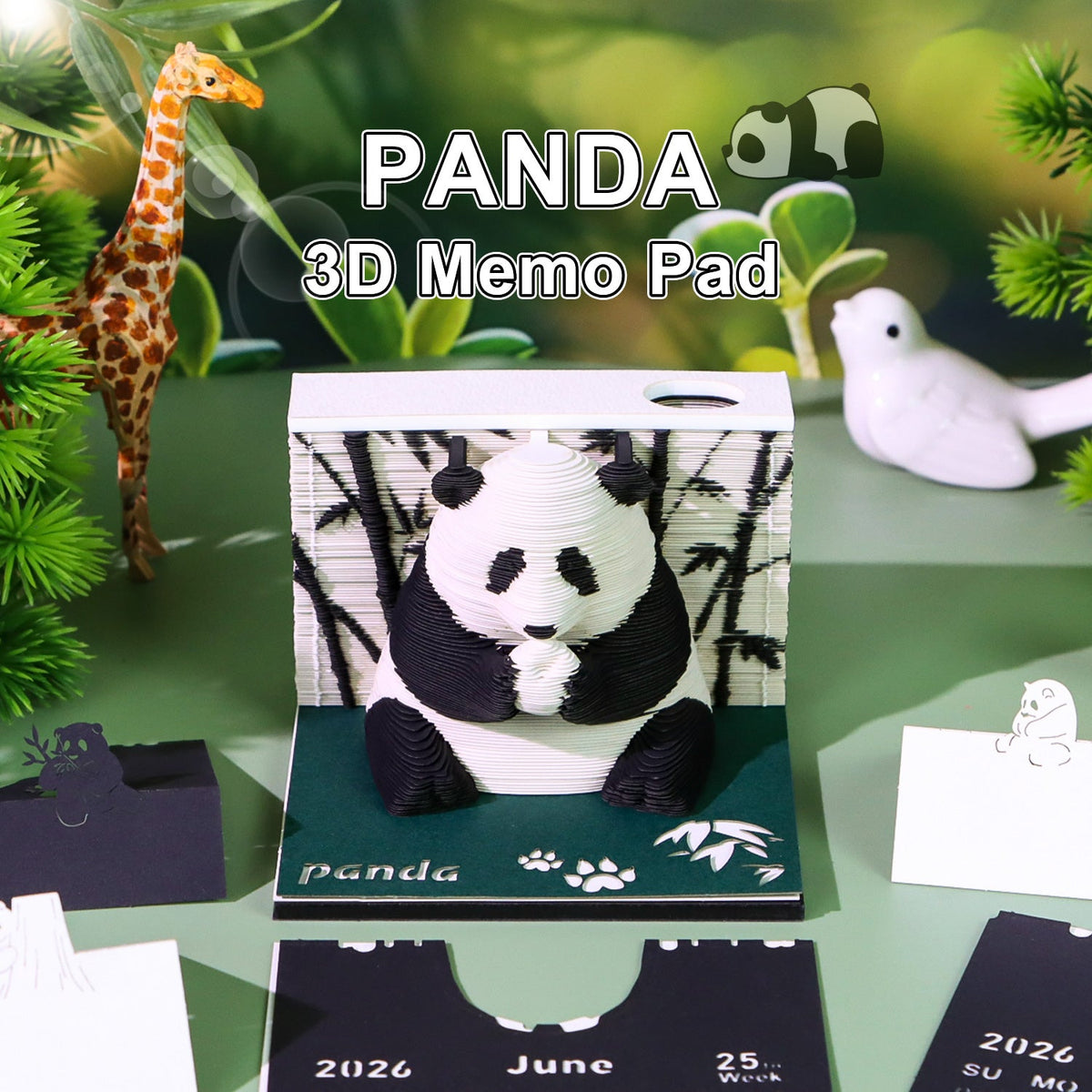 3D Calendar 2026 - Panda E - 3D Calendar