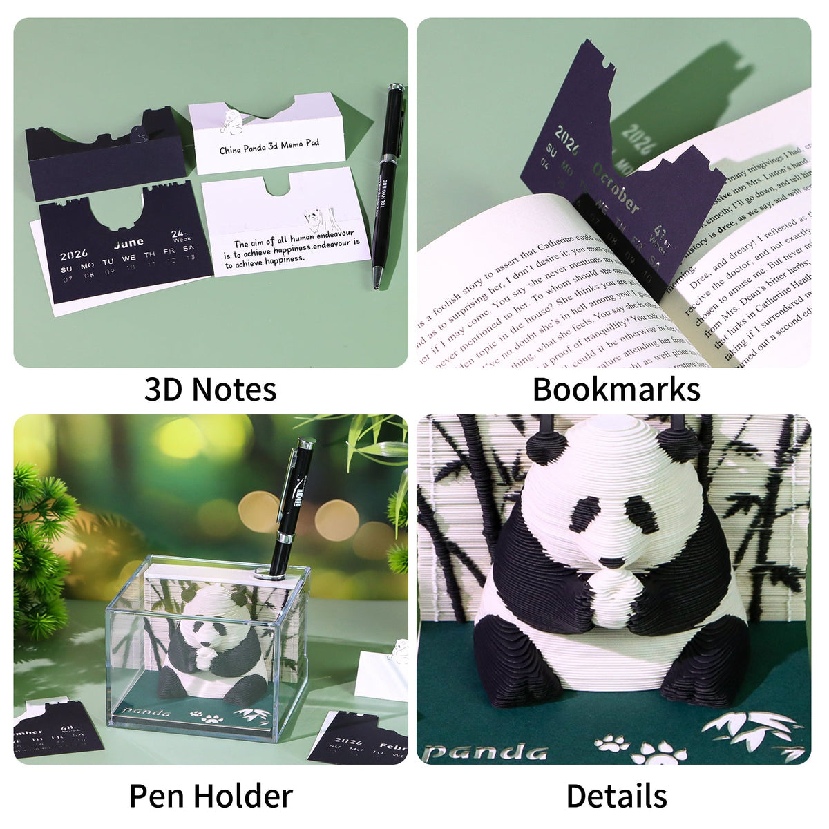 3D Calendar 2026 - Panda E - 3D Calendar