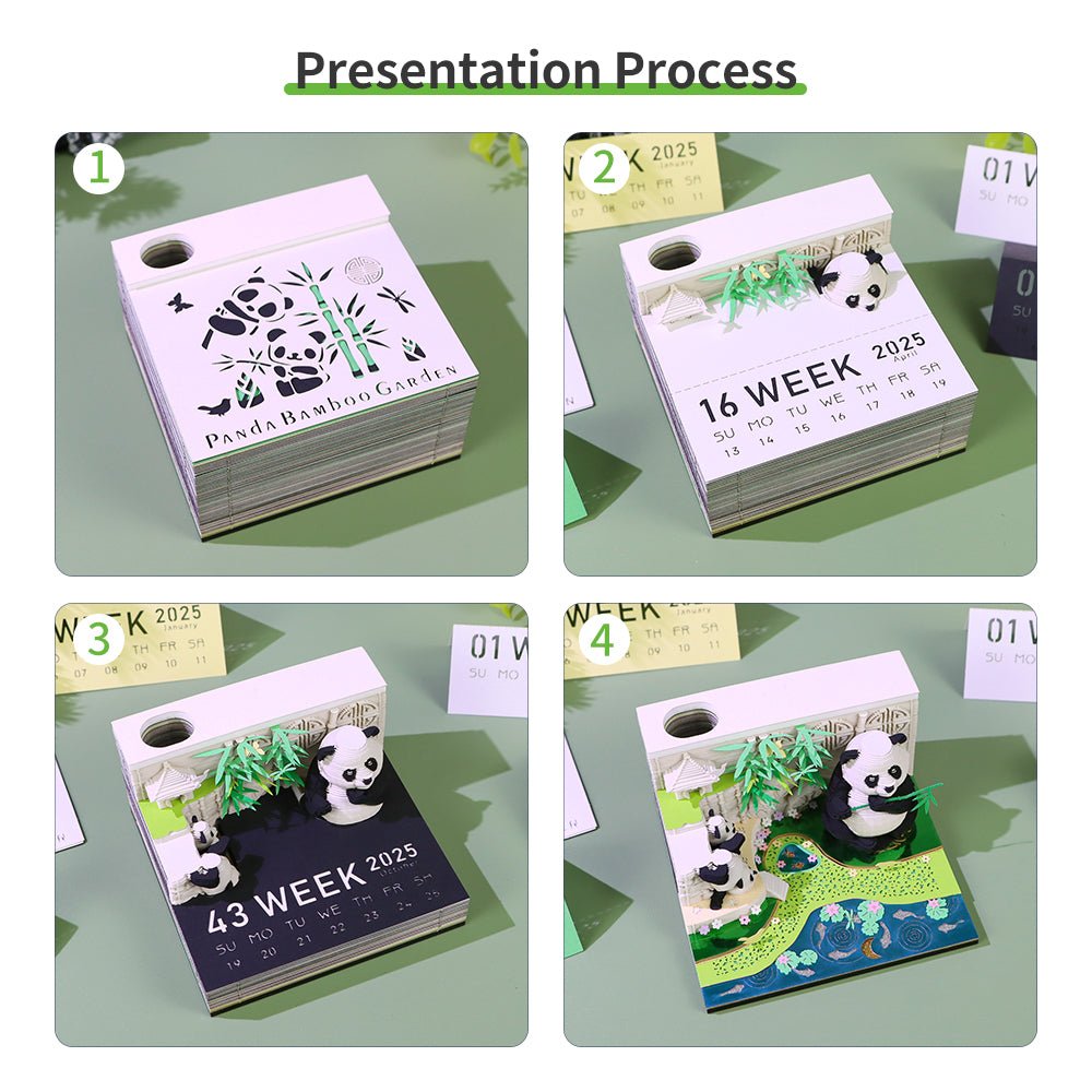 3D Calendar 2026 - Panda G - 3D Calendar