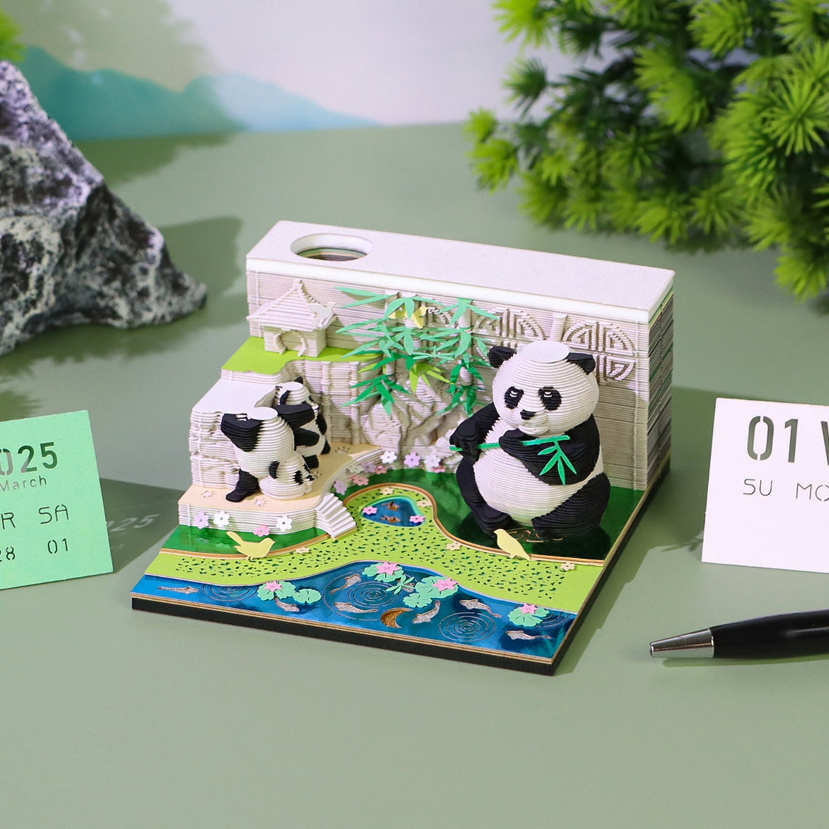 3D Calendar 2026 - Panda G - 3D Calendar