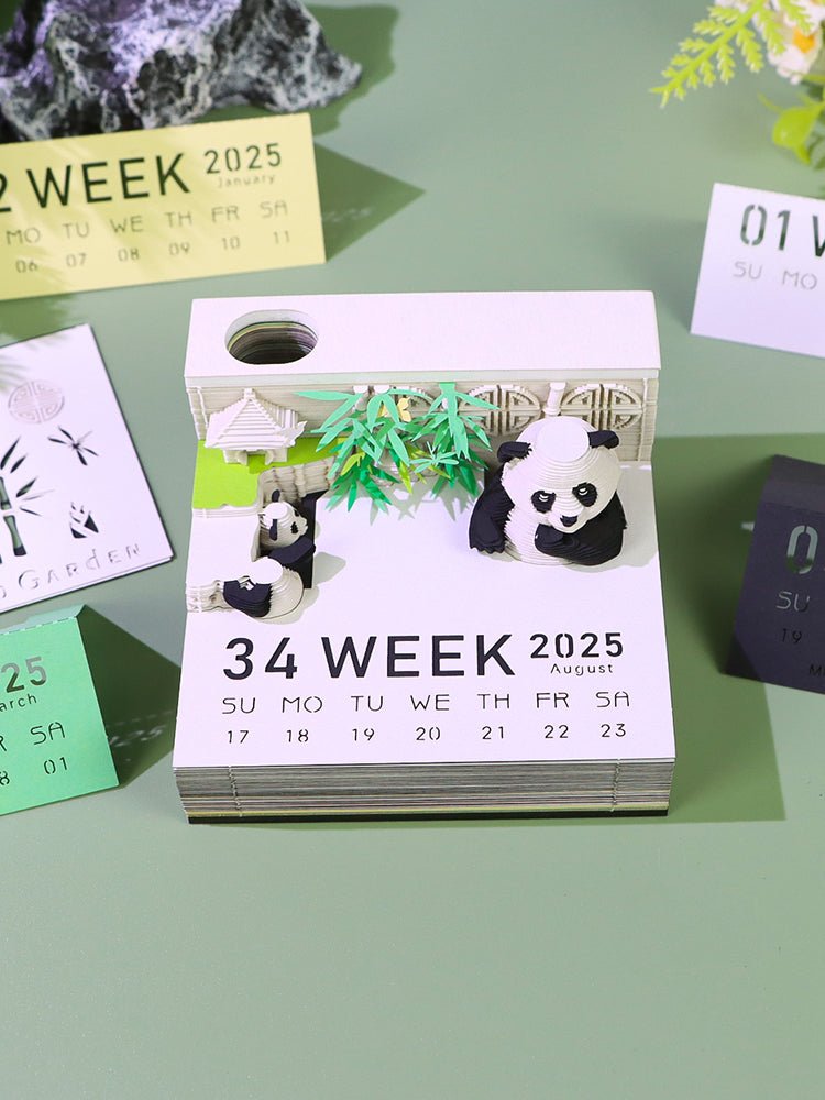 3D Calendar 2026 - Panda G - 3D Calendar