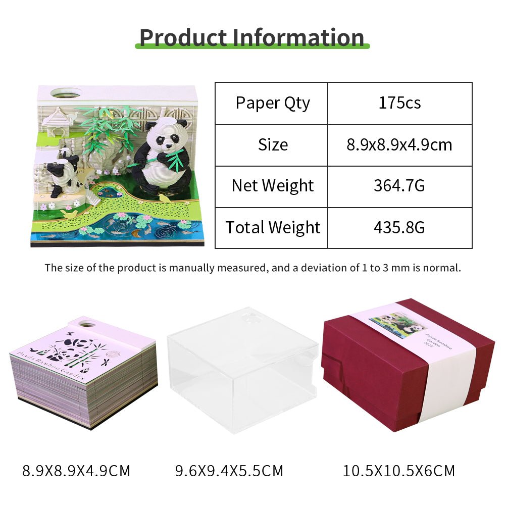 3D Calendar 2026 - Panda G - 3D Calendar
