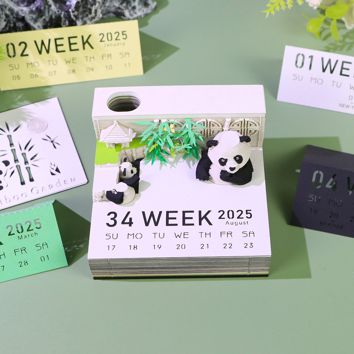 3D Calendar 2026 - Panda G - 3D Calendar