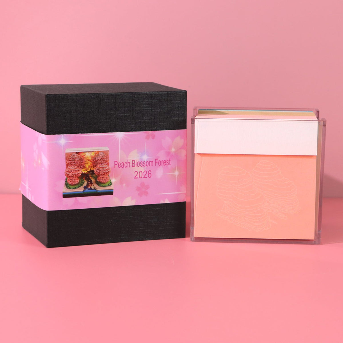 3D Calendar 2026 - Peach Blossom Forest - 3D Calendar