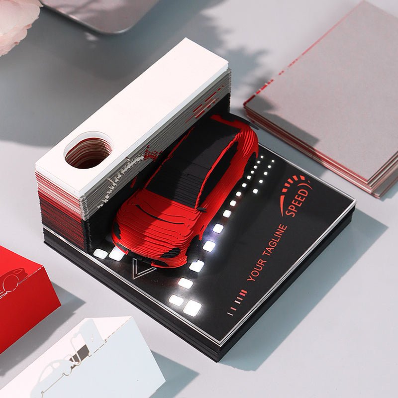 3D Calendar 2026 - Racing Car - 3D Calendar