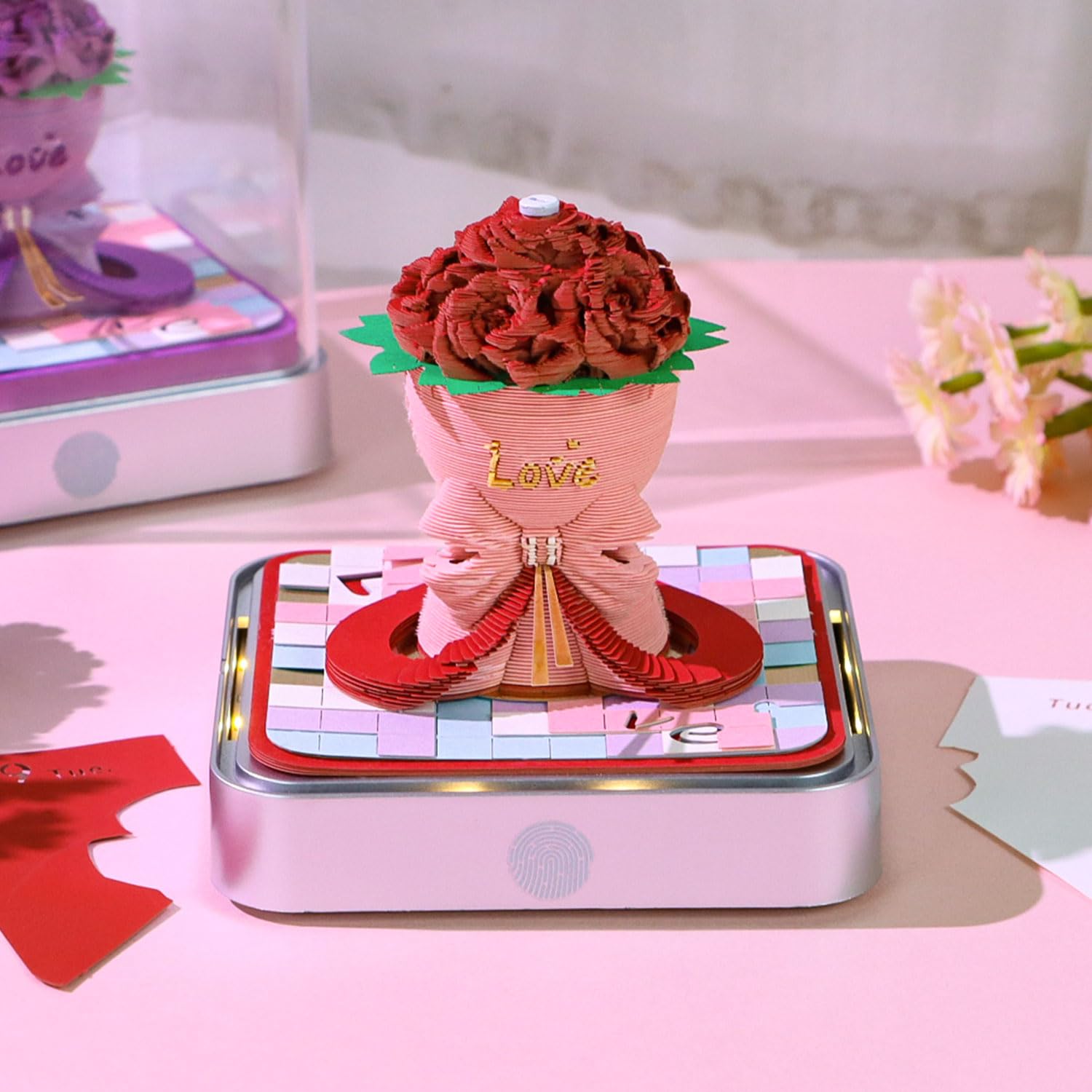 3D Calendar 2026 - Roses - 3D Calendar