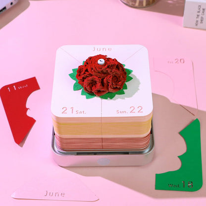 3D Calendar 2026 - Roses - 3D Calendar