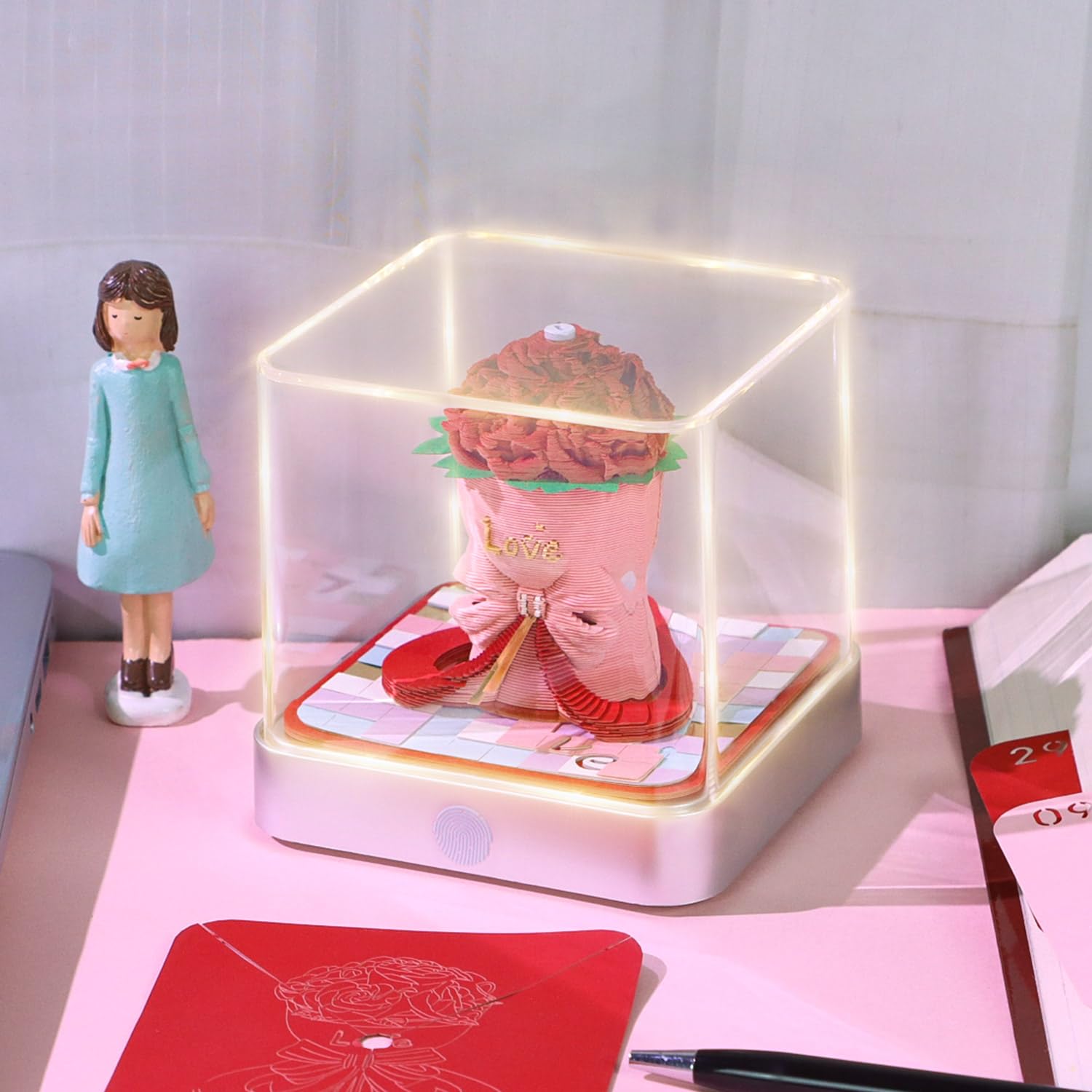 3D Calendar 2026 - Roses - 3D Calendar