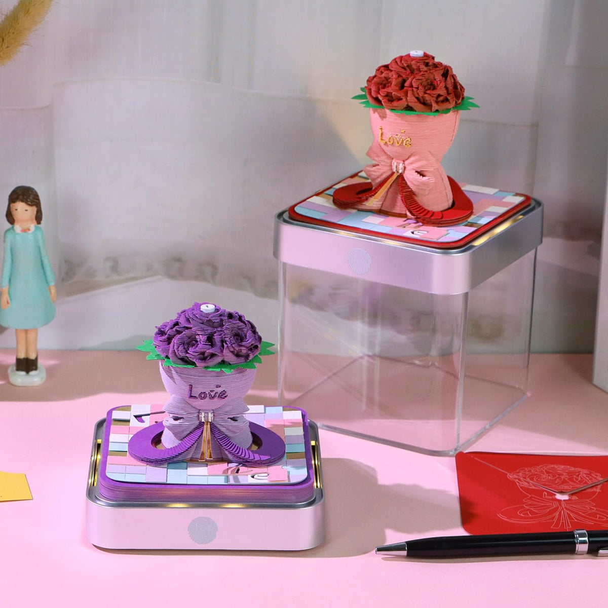 3D Calendar 2026 - Roses - 3D Calendar