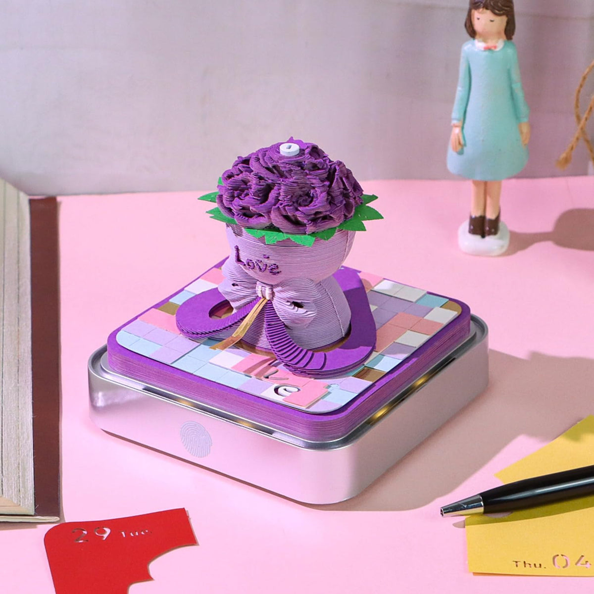 3D Calendar 2026 - Roses - 3D Calendar