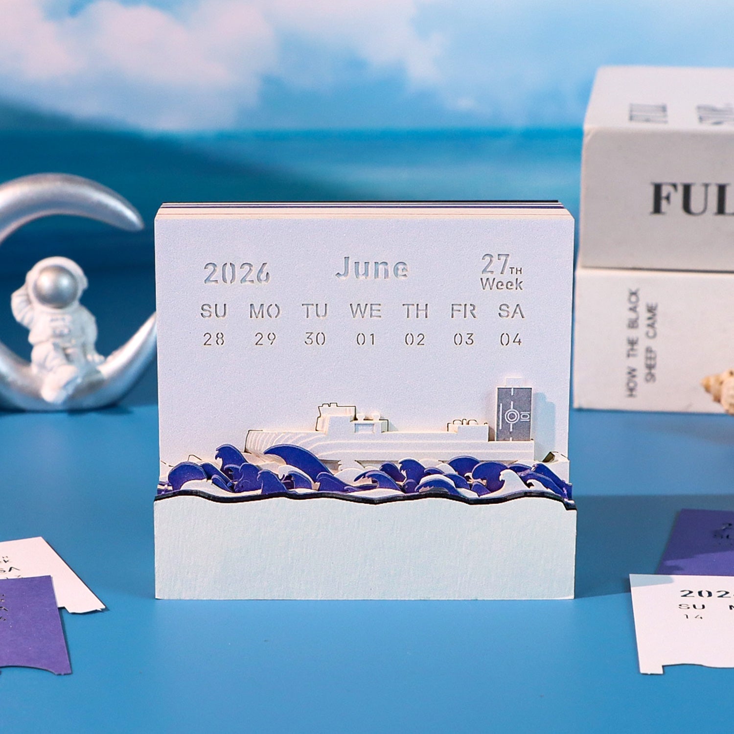 3D Calendar 2026 - Sailing Ship - 3D Calendar