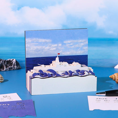 3D Calendar 2026 - Sailing Ship - 3D Calendar