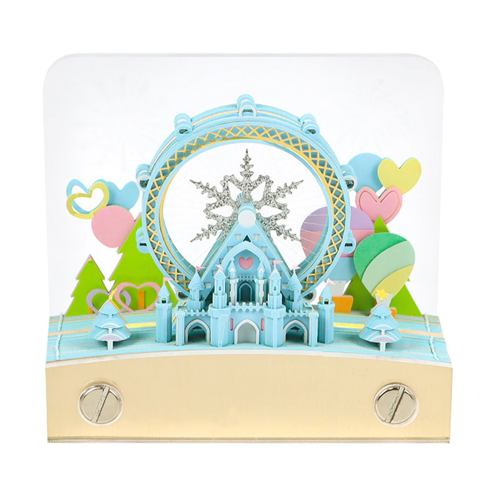3D Calendar 2026 - Snowflake Ferris Wheel - 3D Calendar