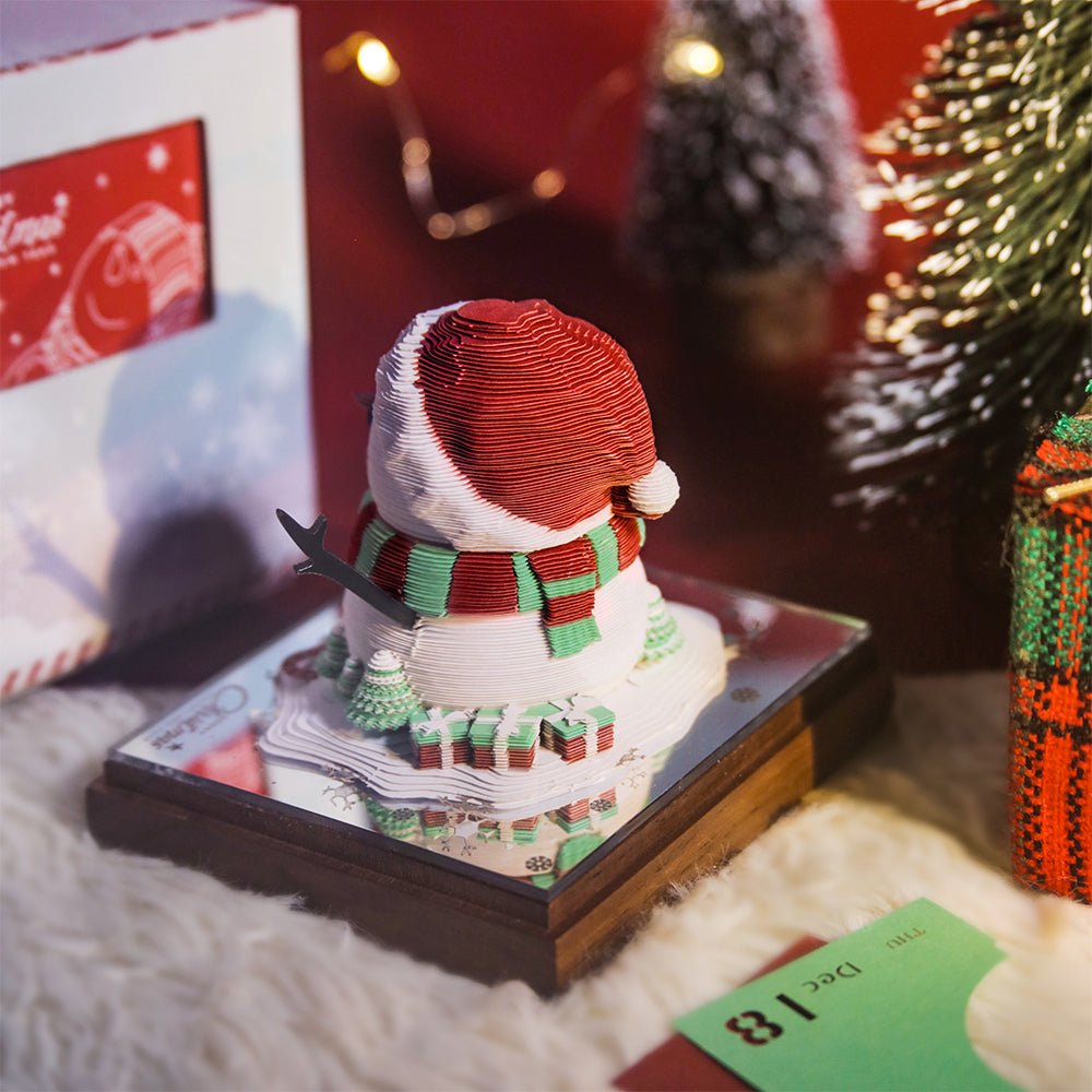 3D Calendar 2026 - Snowman - 3D Calendar