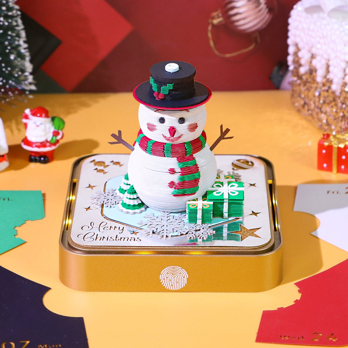 3D Calendar 2026 - Snowman - 3D Calendar
