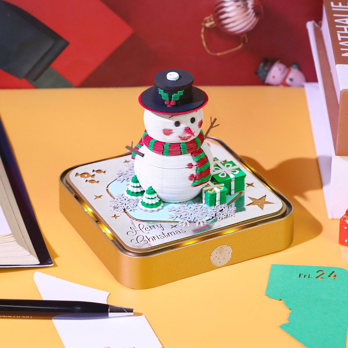 3D Calendar 2026 - Snowman - 3D Calendar