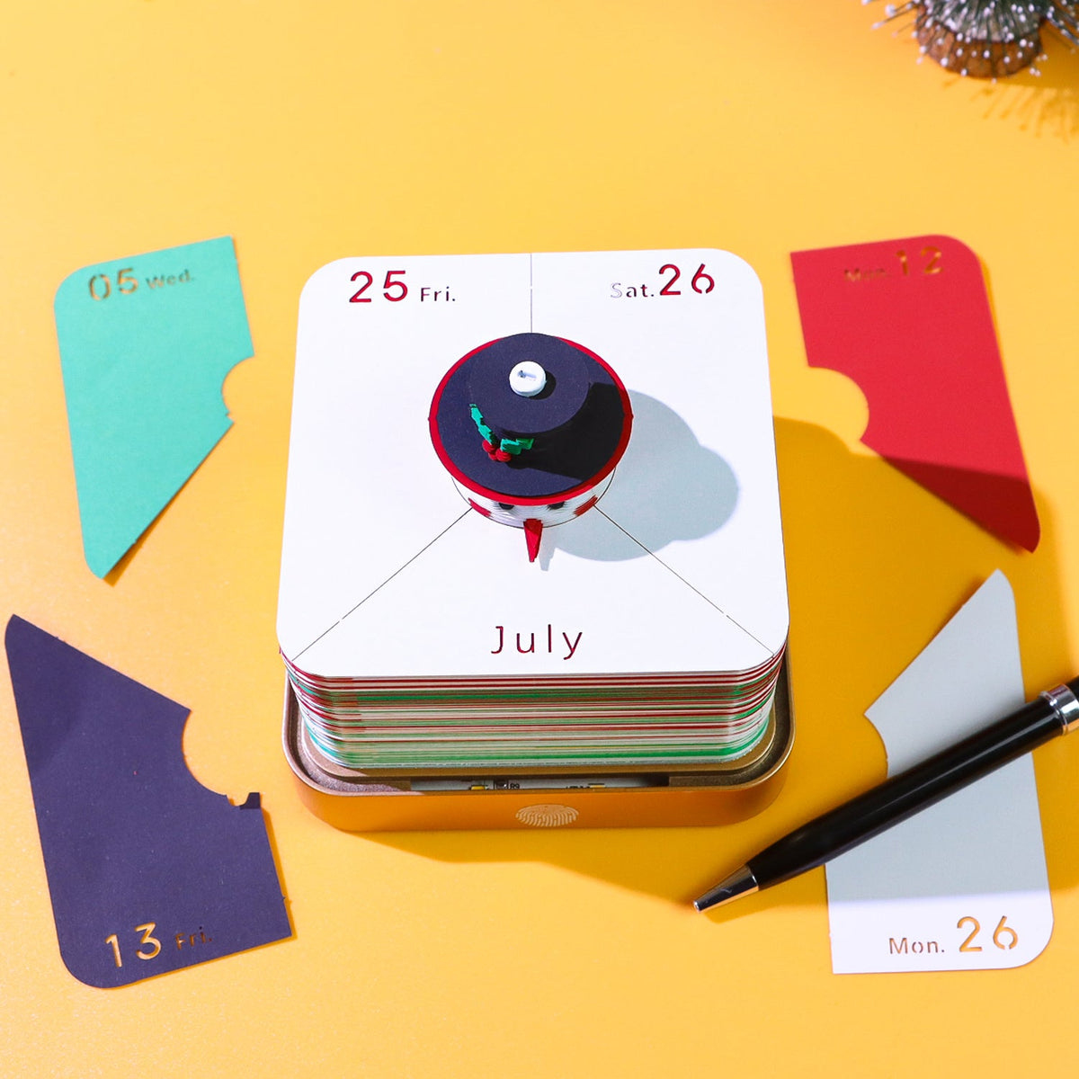 3D Calendar 2026 - Snowman - 3D Calendar