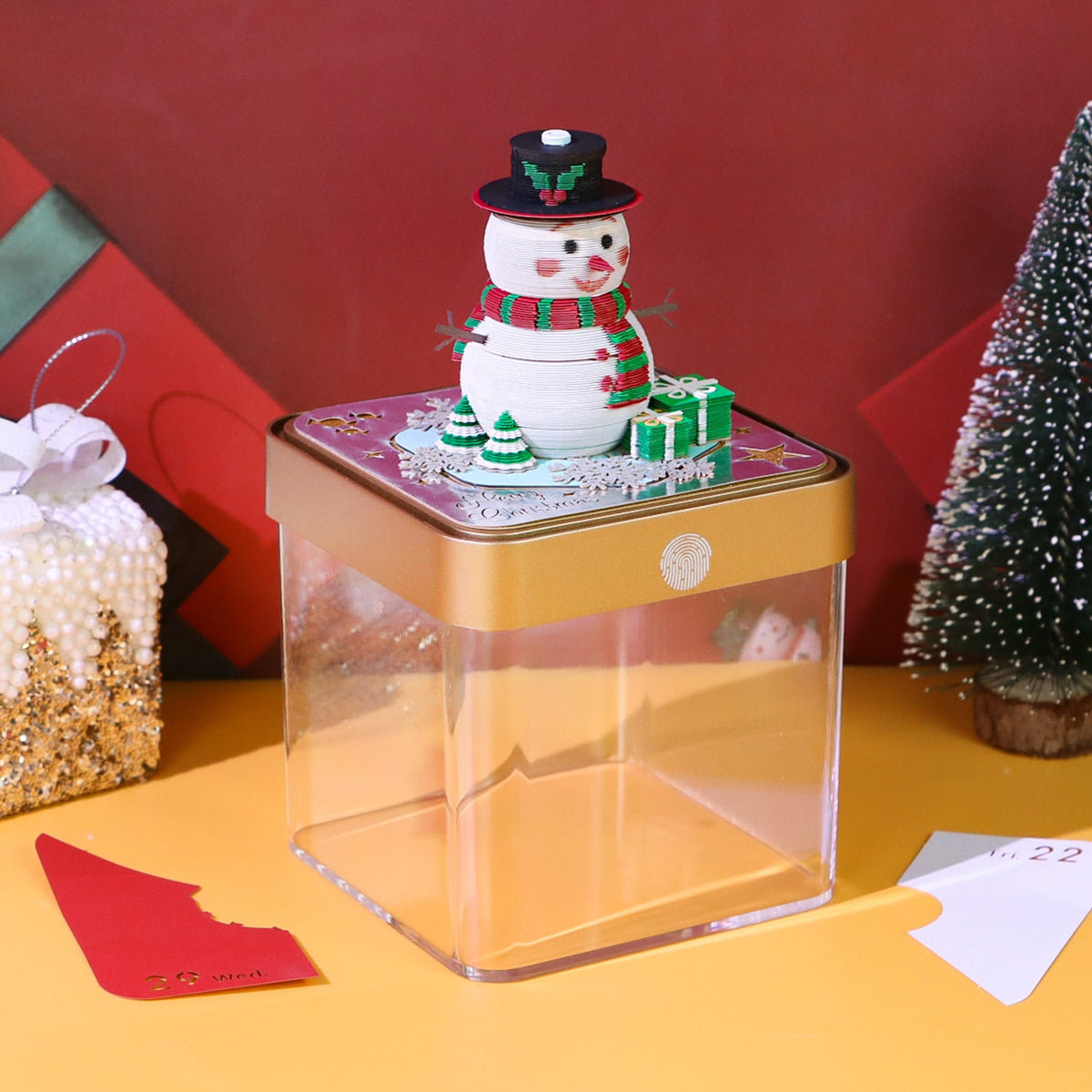 3D Calendar 2026 - Snowman - 3D Calendar