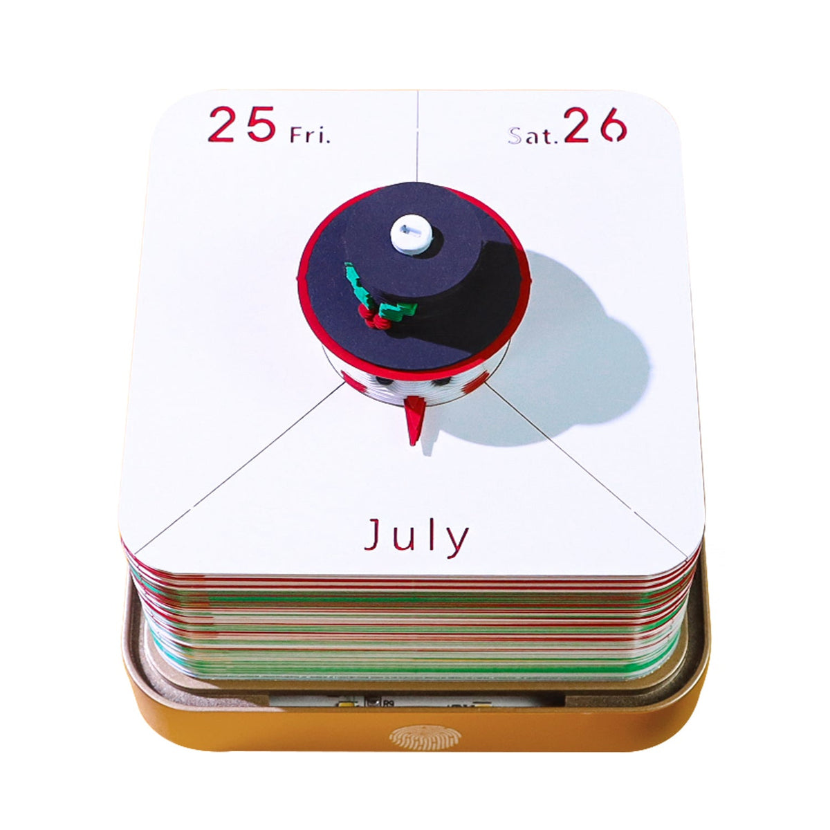 3D Calendar 2026 - Snowman - 3D Calendar