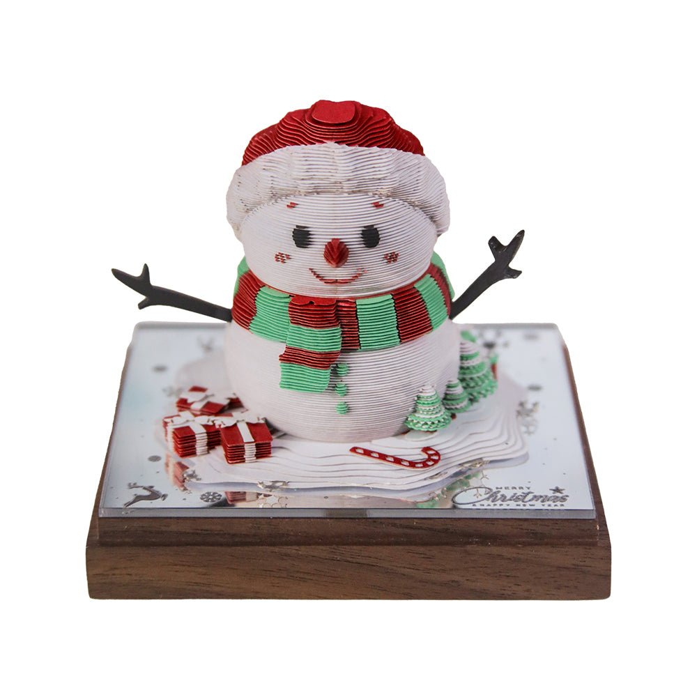 3D Calendar 2026 - Snowman - 3D Calendar