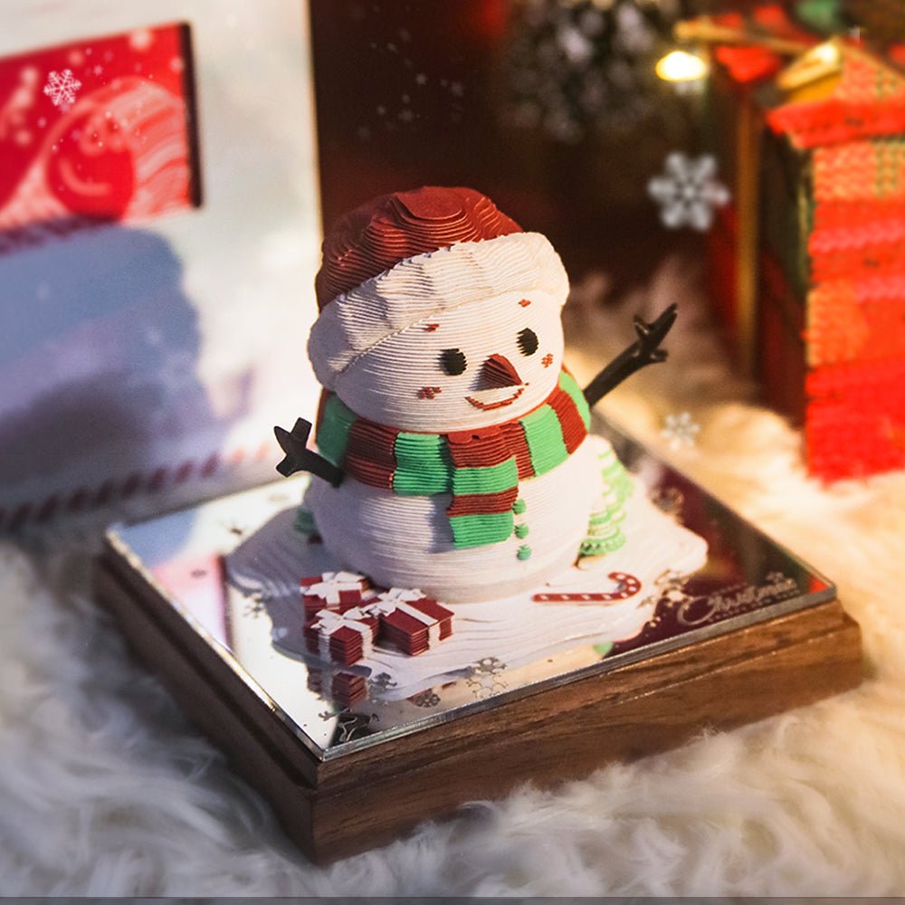 3D Calendar 2026 - Snowman - 3D Calendar