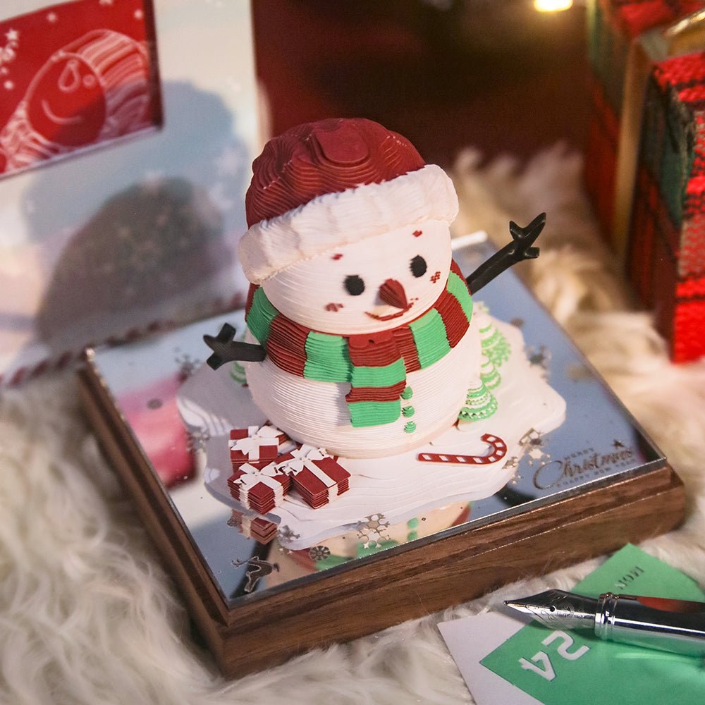3D Calendar 2026 - Snowman - 3D Calendar
