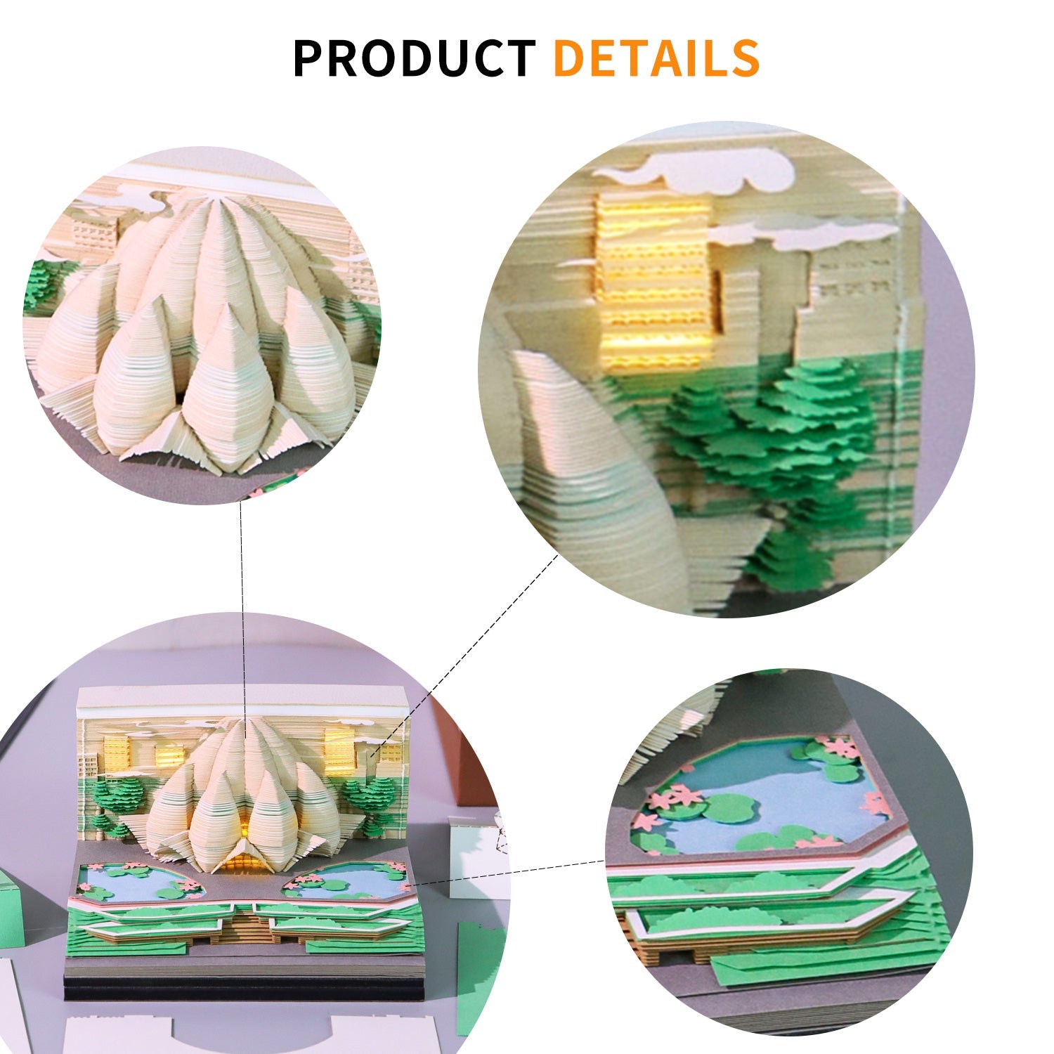 3D Calendar 2026 - The Lotus Temple - 3D Calendar