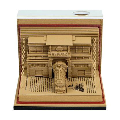 3D Calendar 2026 - The Train in The Book - 3D Calendar