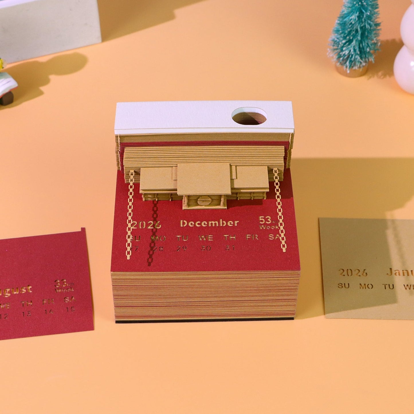 3D Calendar 2026 - The Train in The Book - 3D Calendar