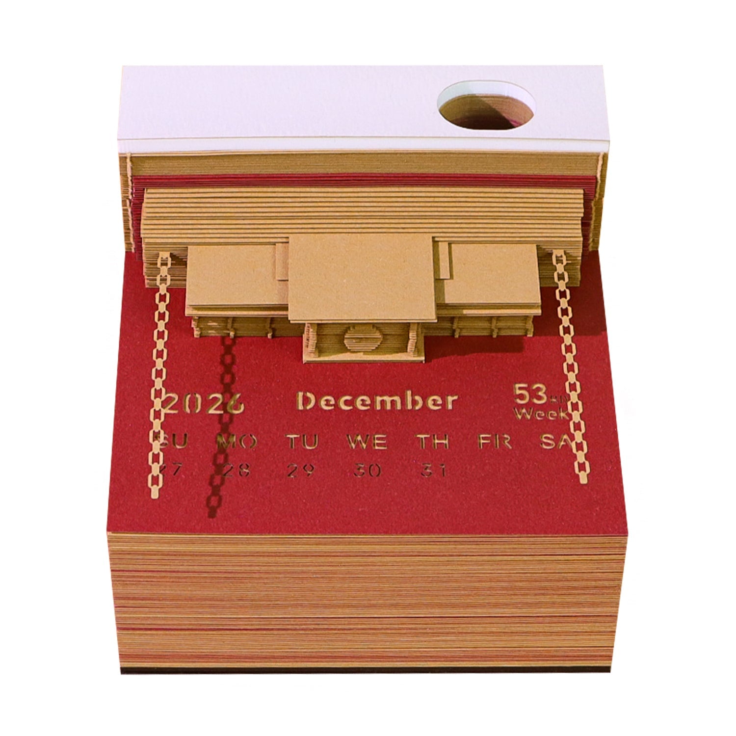 3D Calendar 2026 - The Train in The Book - 3D Calendar