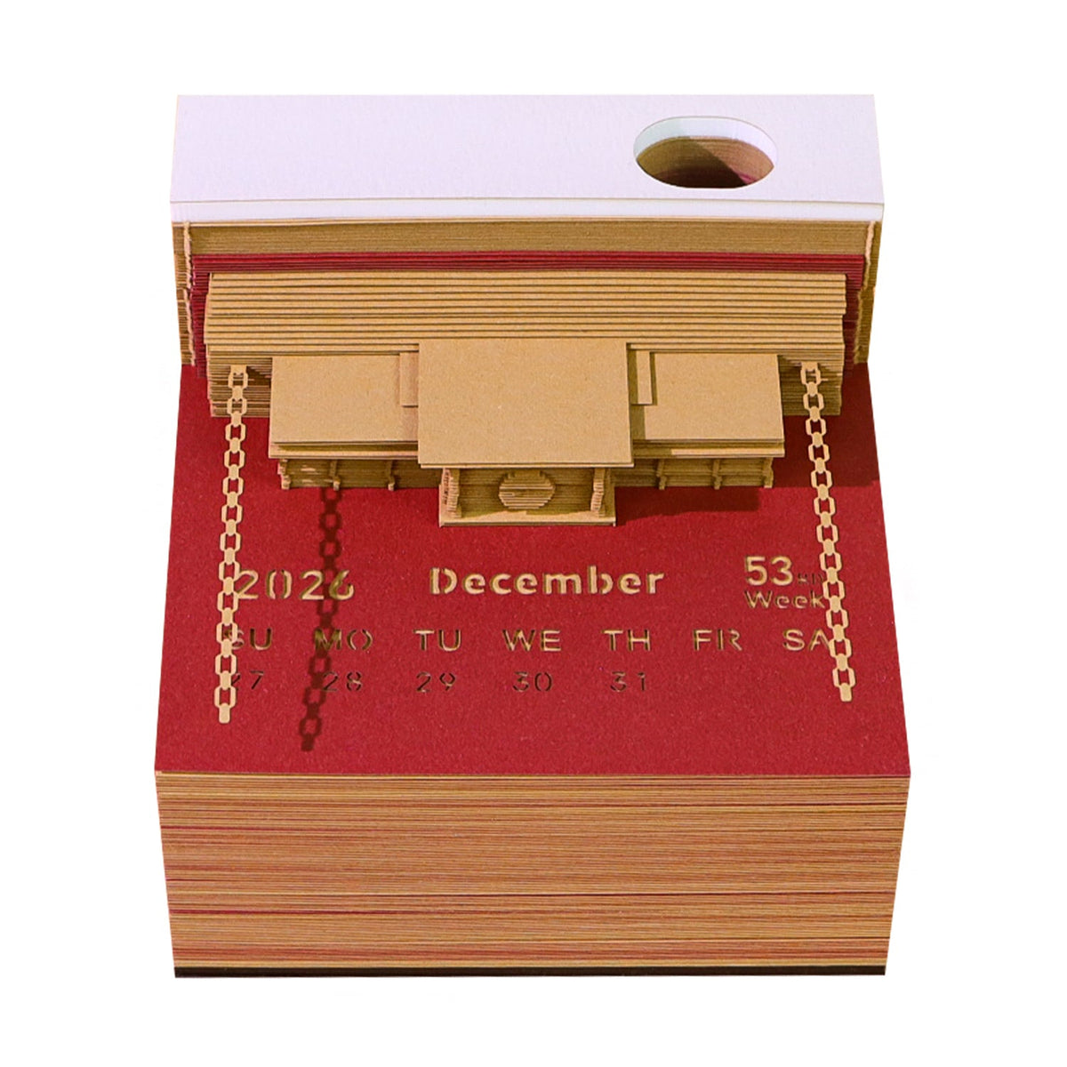 3D Calendar 2026 - The Train in The Book - 3D Calendar