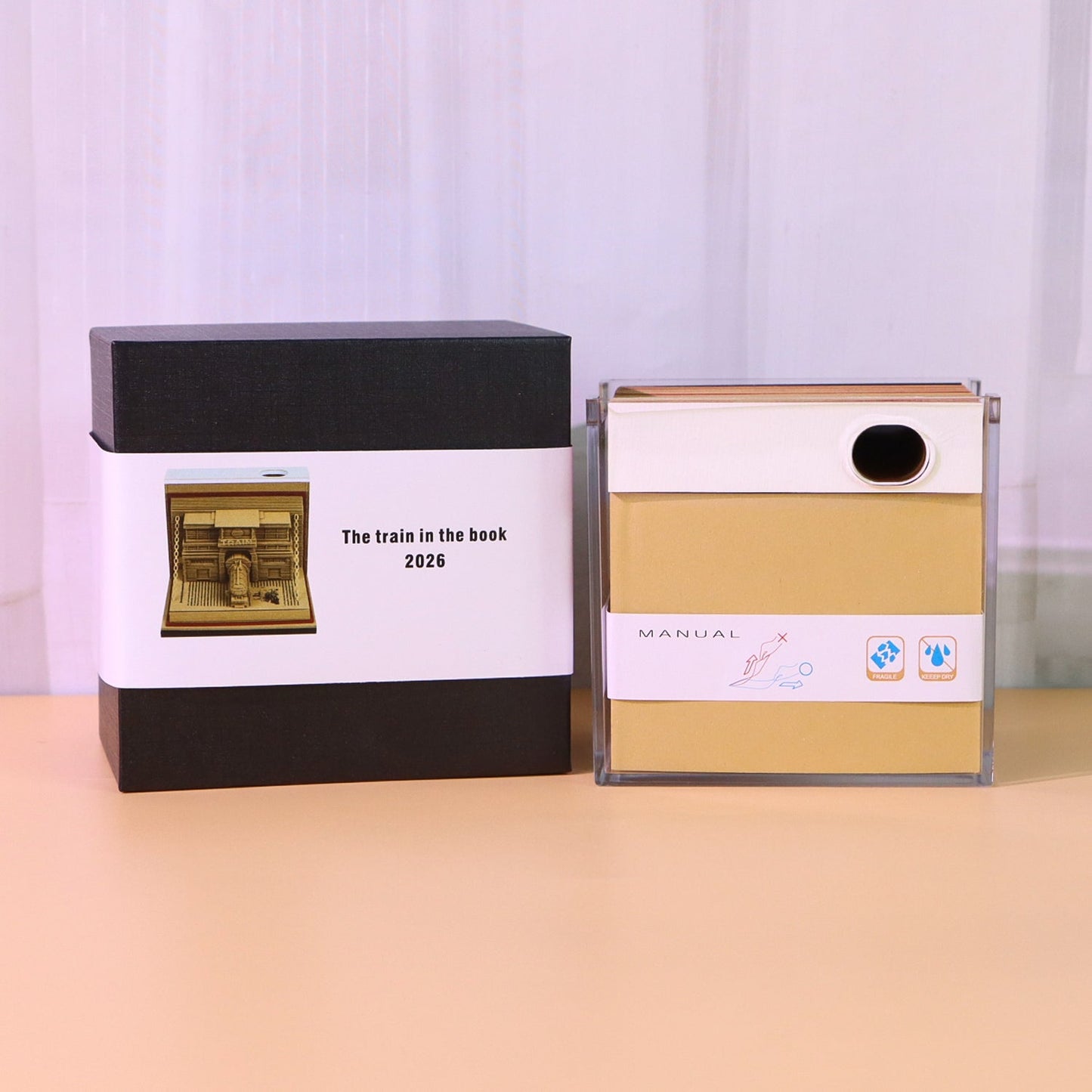 3D Calendar 2026 - The Train in The Book - 3D Calendar