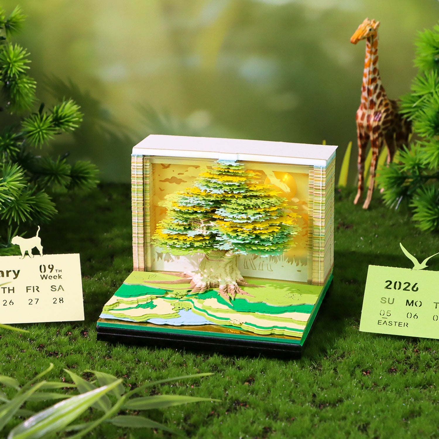 3D Calendar 2026 - Tree House D - 3D Calendar