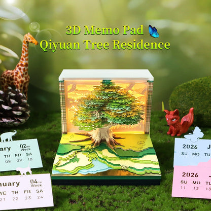 3D Calendar 2026 - Tree House D - 3D Calendar