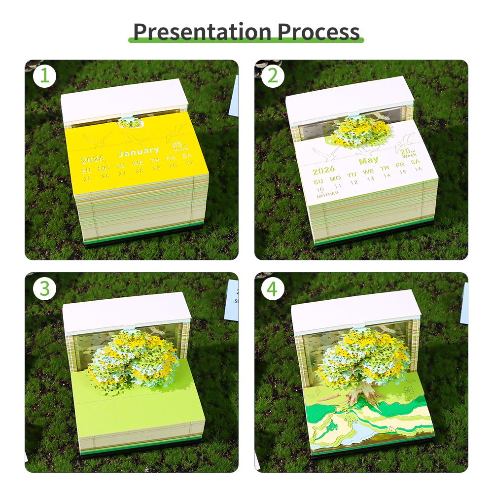 3D Calendar 2026 - Tree House D - 3D Calendar