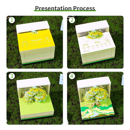 3D Calendar 2026 - Tree House D - 3D Calendar