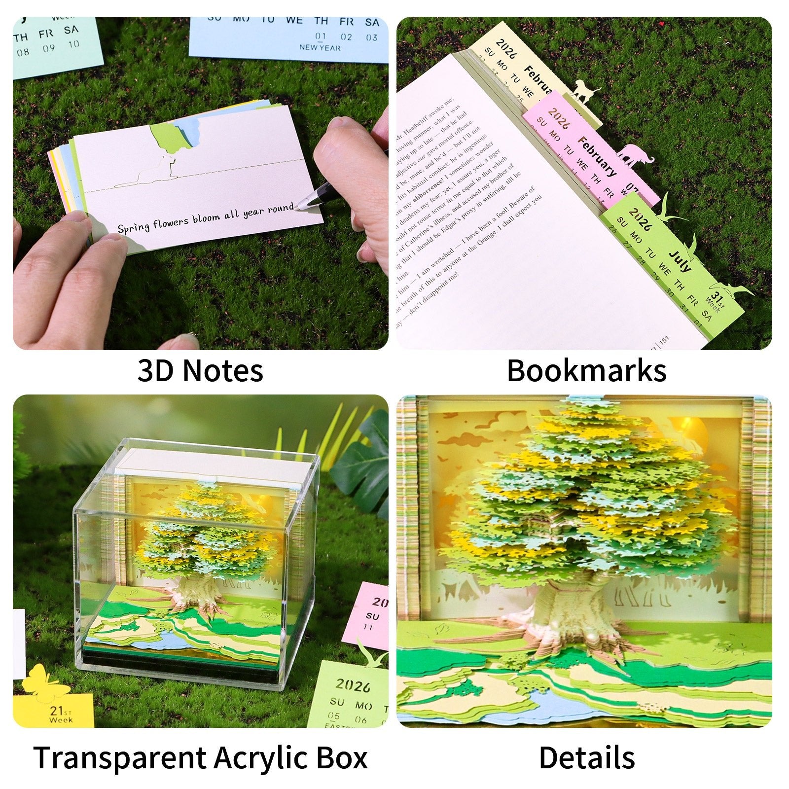 3D Calendar 2026 - Tree House D - 3D Calendar