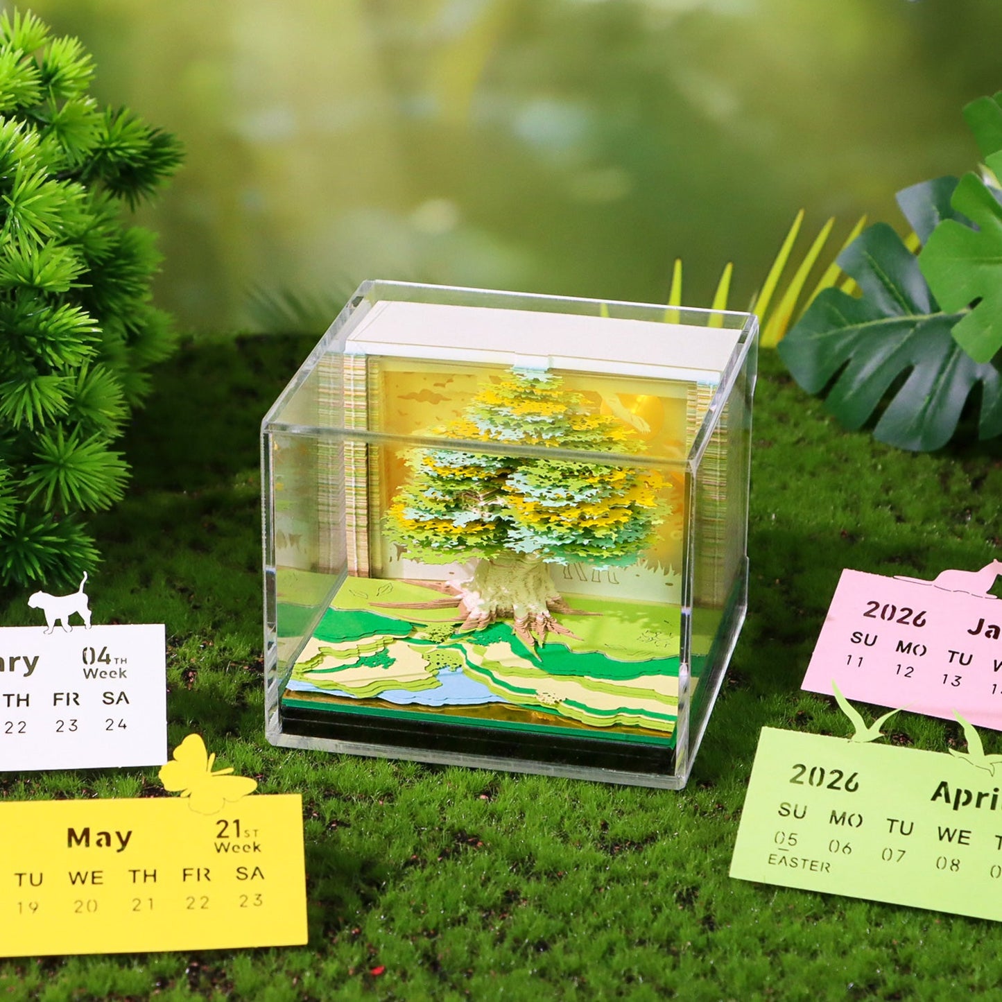 3D Calendar 2026 - Tree House D - 3D Calendar
