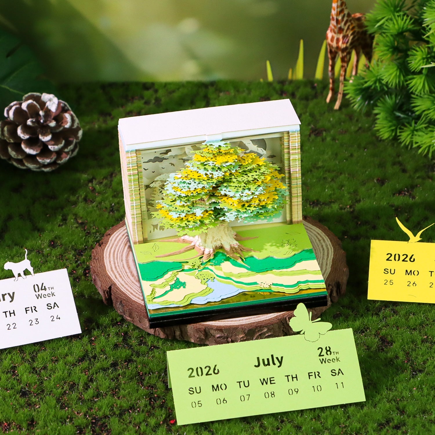 3D Calendar 2026 - Tree House D - 3D Calendar