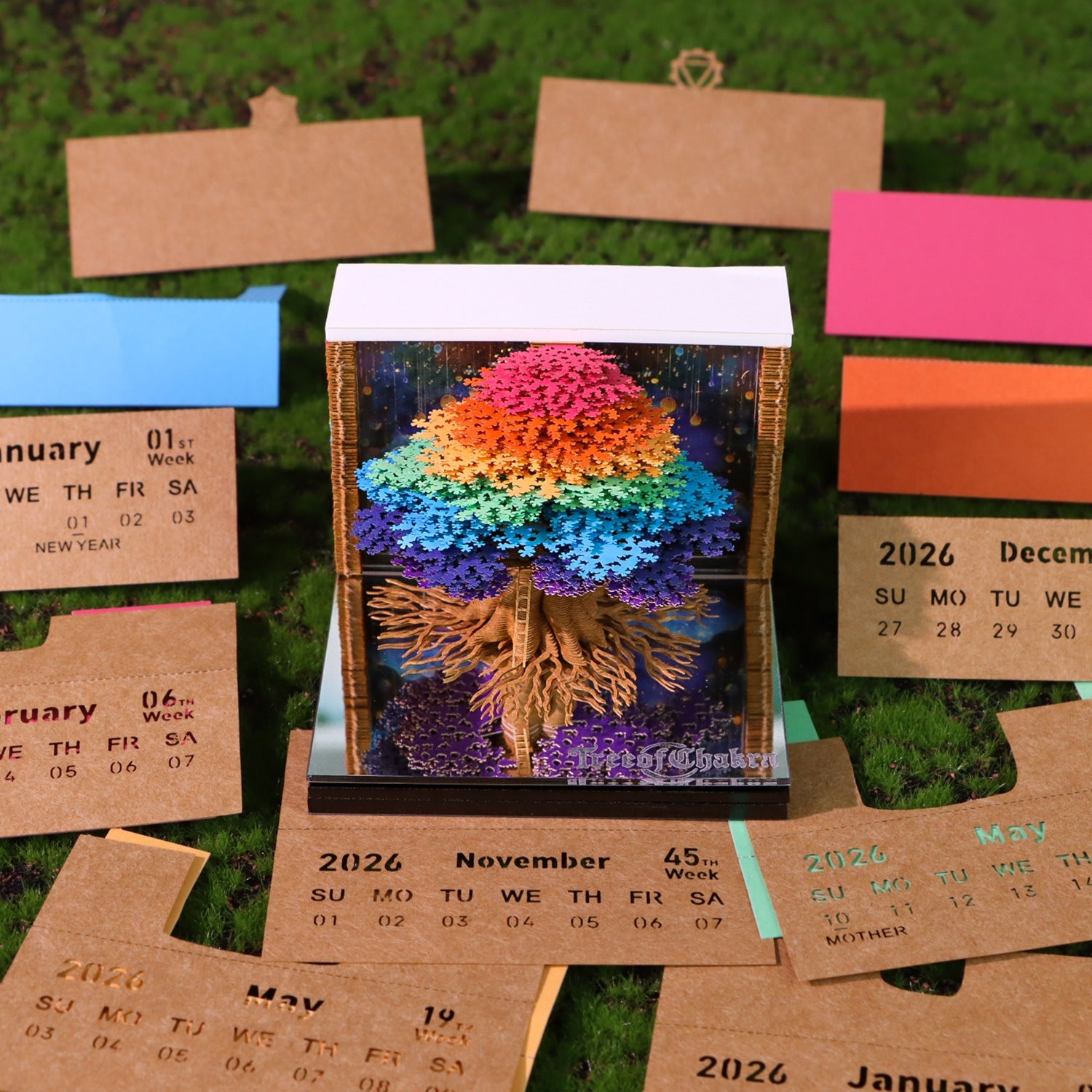 3D Calendar 2026 - Tree of Chakra - 3D Calendar